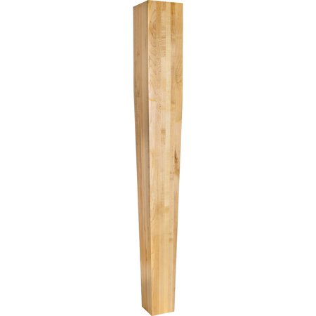HARDWARE RESOURCES 5" Wx5"Dx42"H Oak Square Tapered Post P43-5-42OK